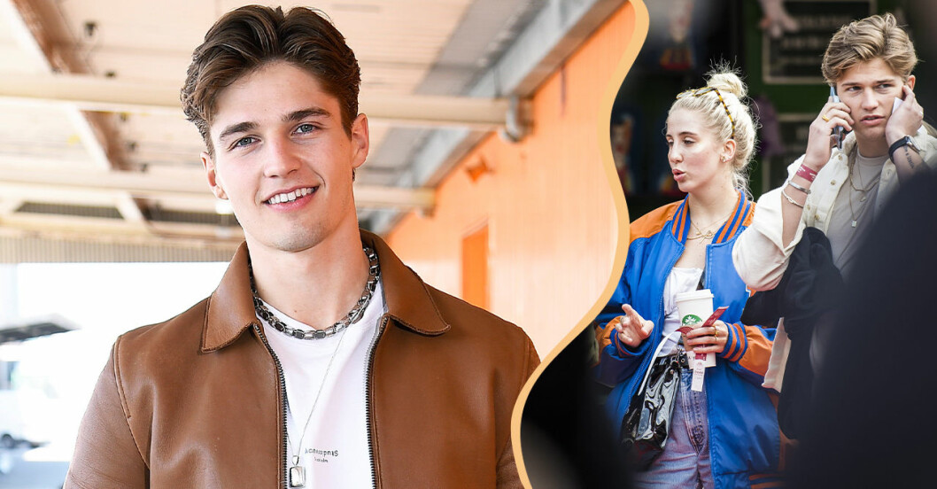 Peg parnevik och Filip på mingel under rockbjörnen 2018