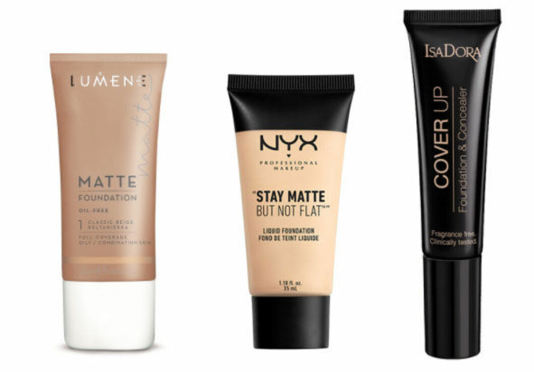 Bra foundations för akne: Lumene, Isadora och NYX