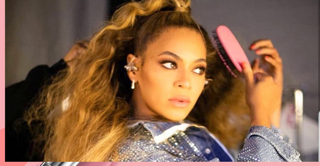 Beyoncé borstar håret