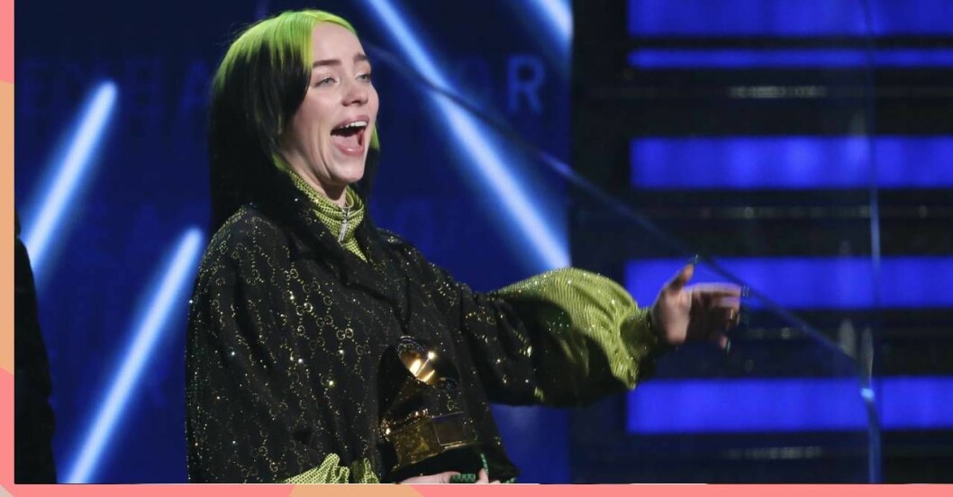 Billie Eilish på Grammy Awards 2020.