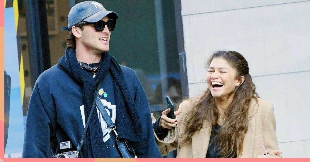 Jacob Elordi och Zendaya i New York.