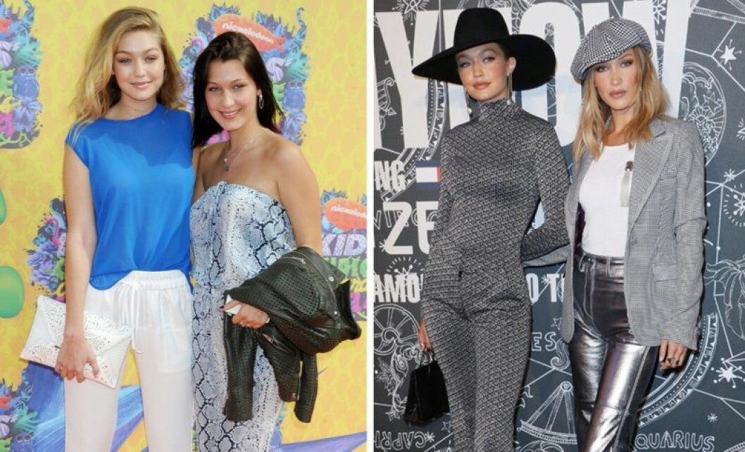 Gigi och Bella Hadid 2014 vs i dag. Gigi Hadid och Bella Hadid som tonåringar