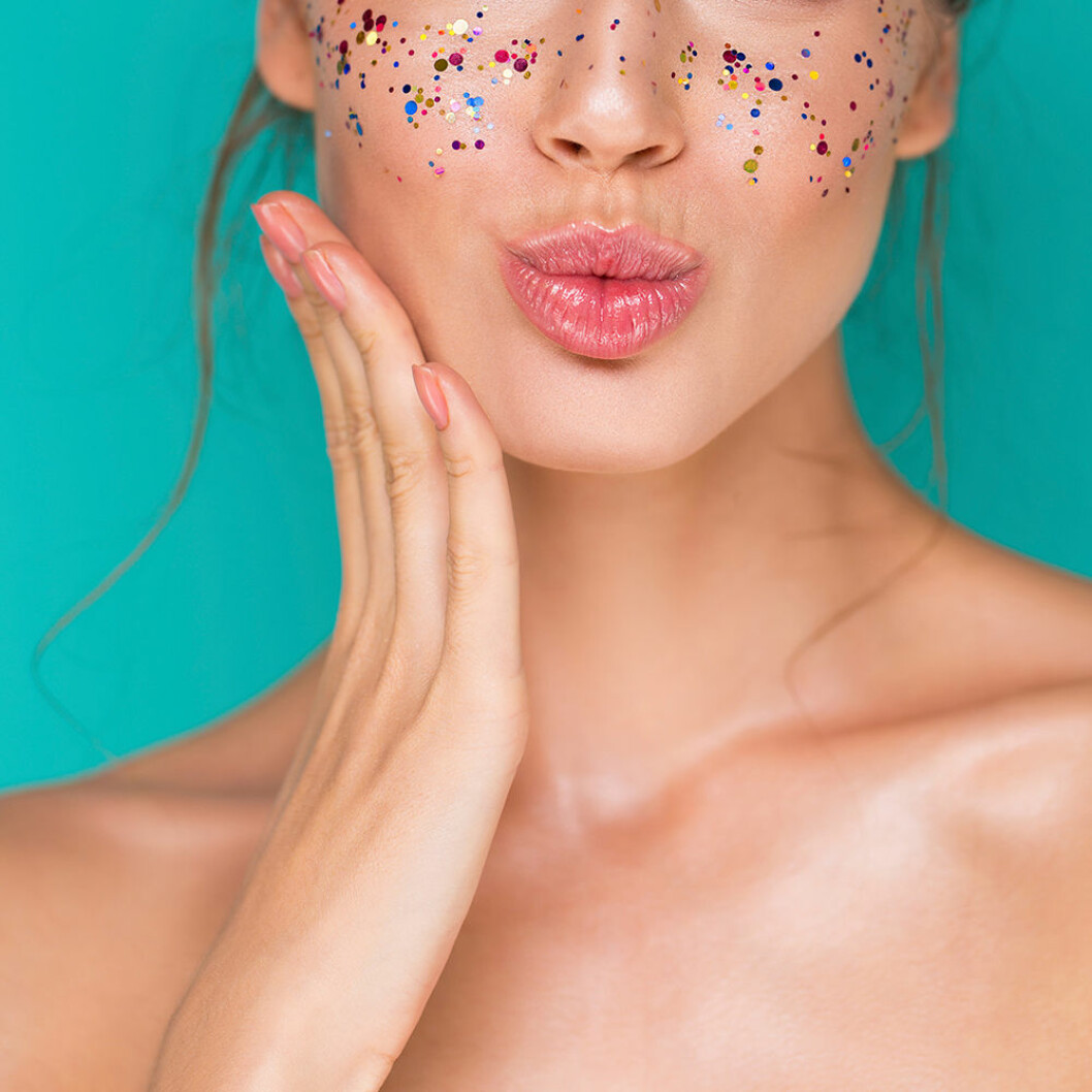 Glitter till ansiktet