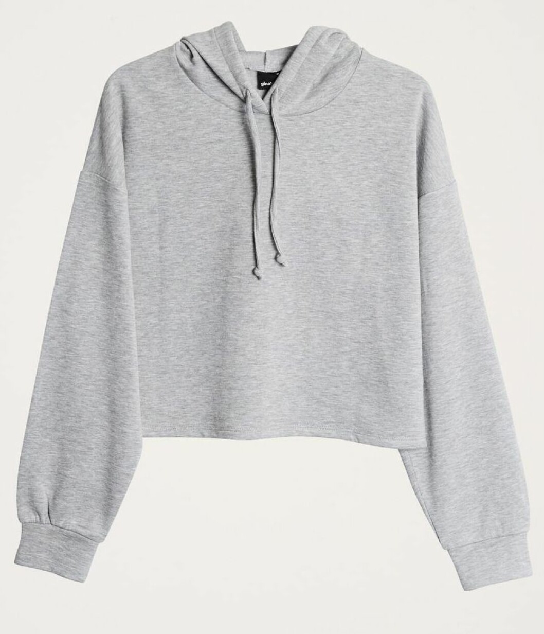 Grå hoodie till våren 2019
