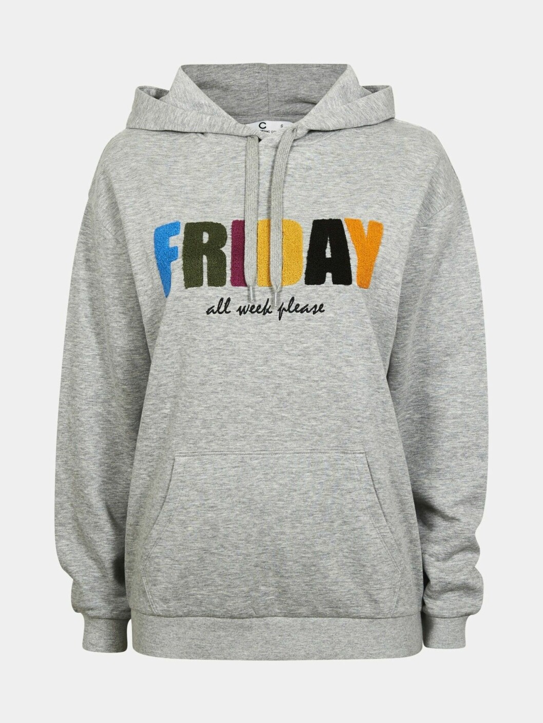 Grå hoodie till våren 2019