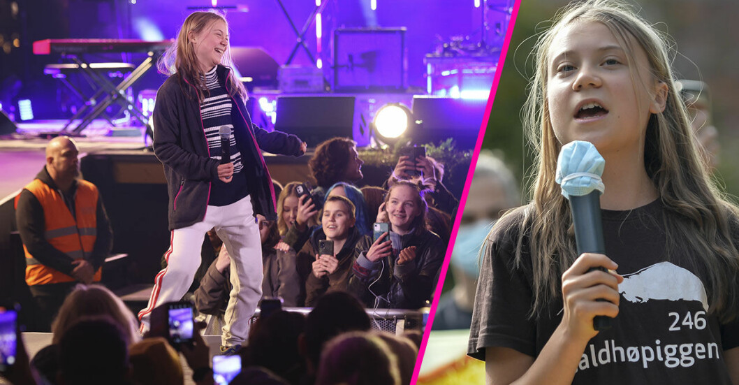 greta thunberg på scenen