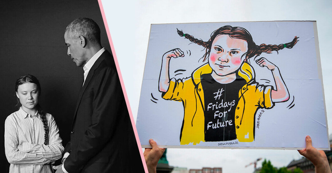 Obama och Greta Thunberg