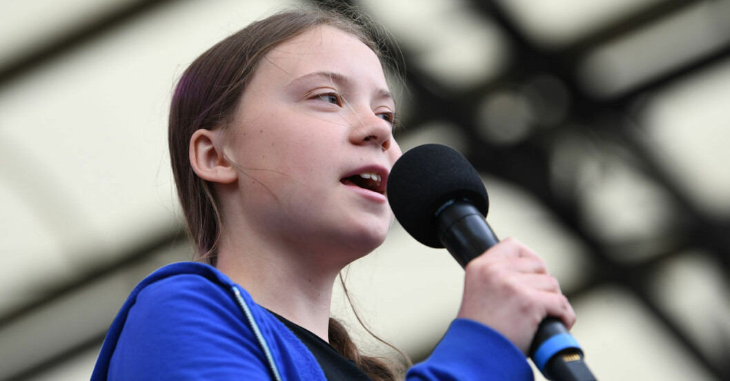 Greta Thunbergs klimatstrejk.