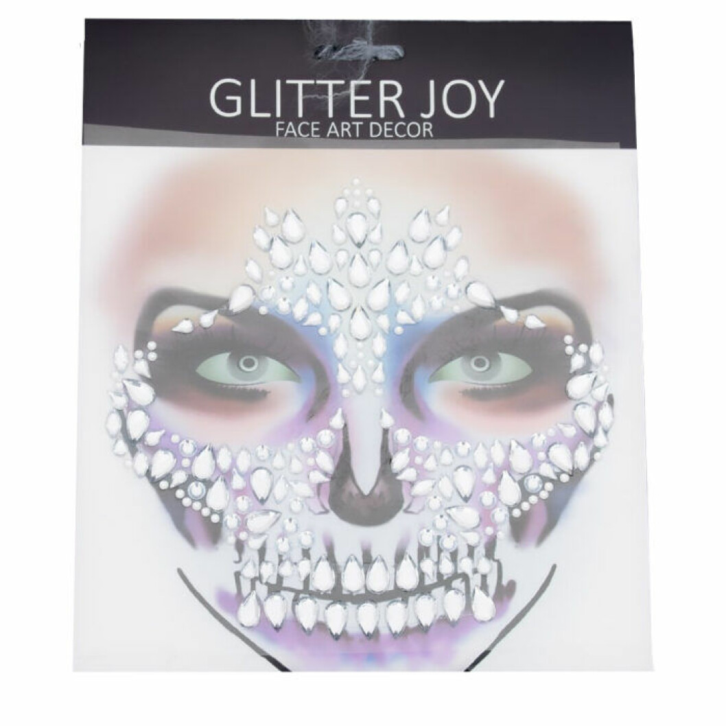 Glitterstenar till ansiktet halloween