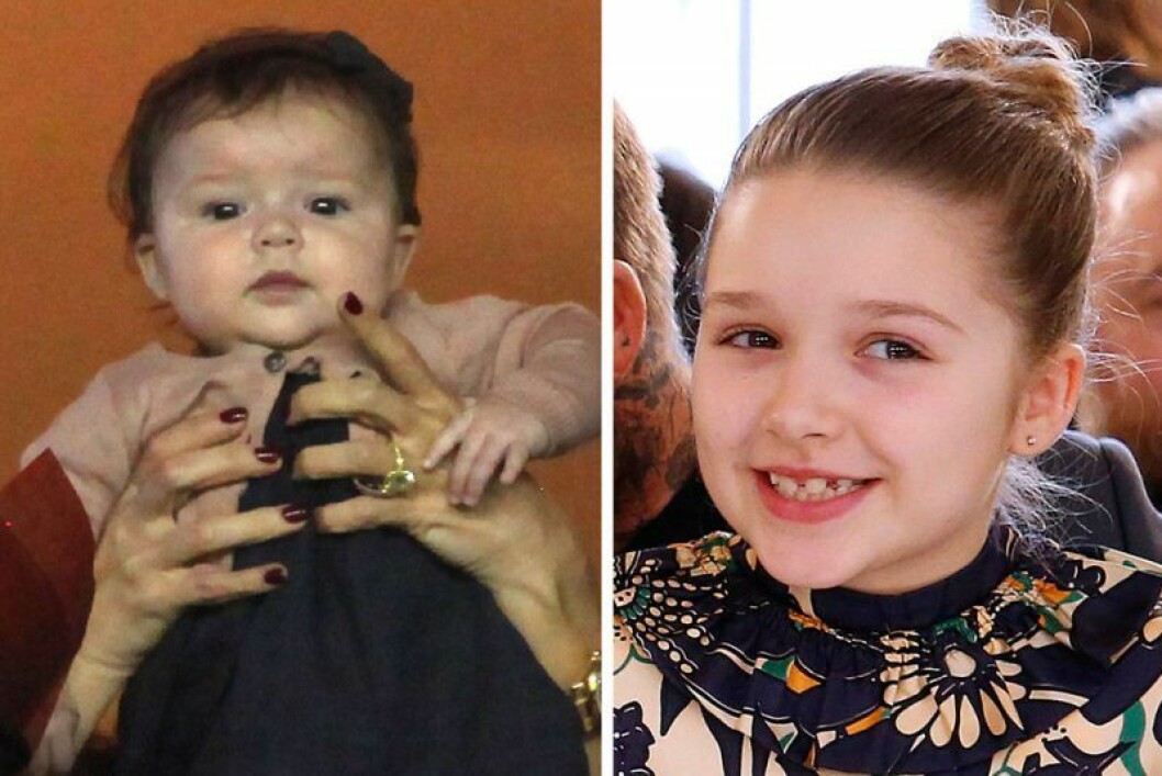 Harper Beckham som bebis och idag 2020