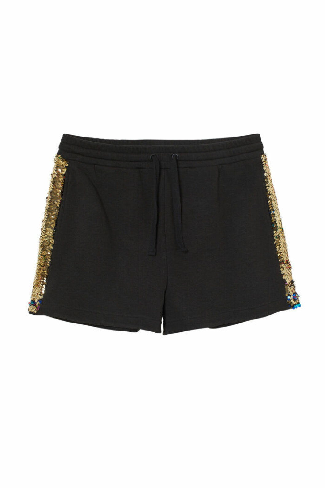 H&M:s pridekollektion 2019 – svarta shorts med paljetter