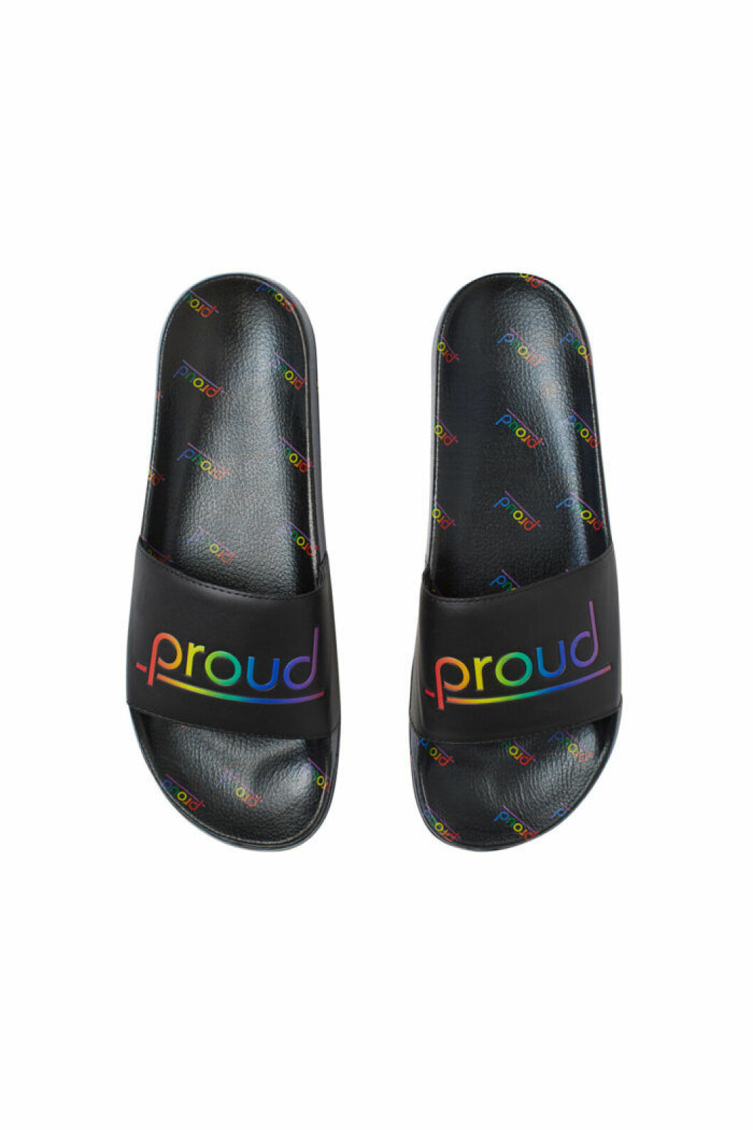 H&M släpper Pridekollektion för 2019 – svarta tofflor