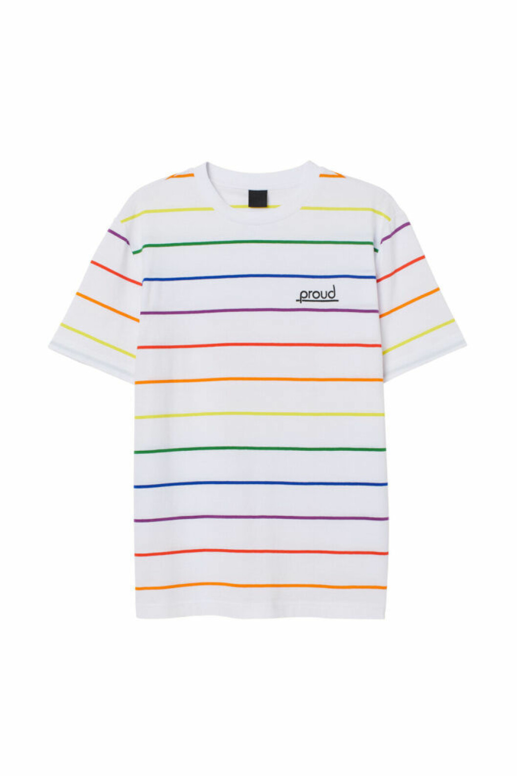 H&M släpper Pridekollektion för 2019 – vit t-shirt med ränder