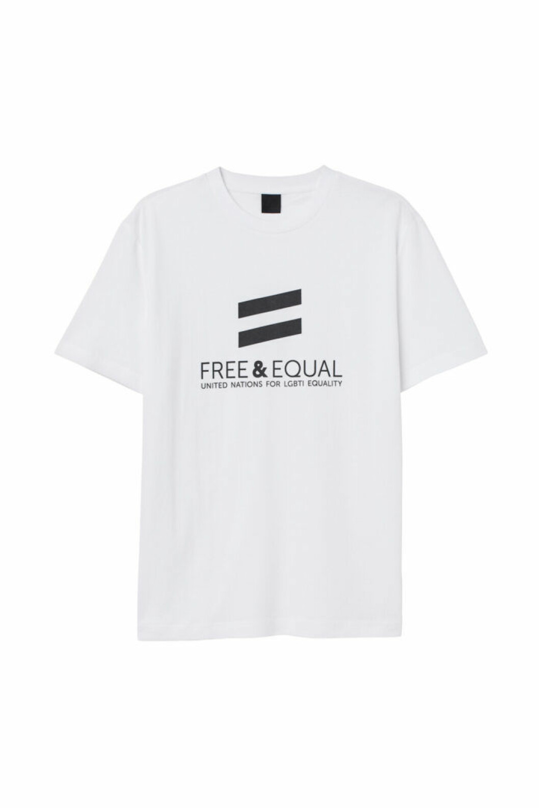 H&M släpper Pridekollektion för 2019 – vit t-shirt med tryck