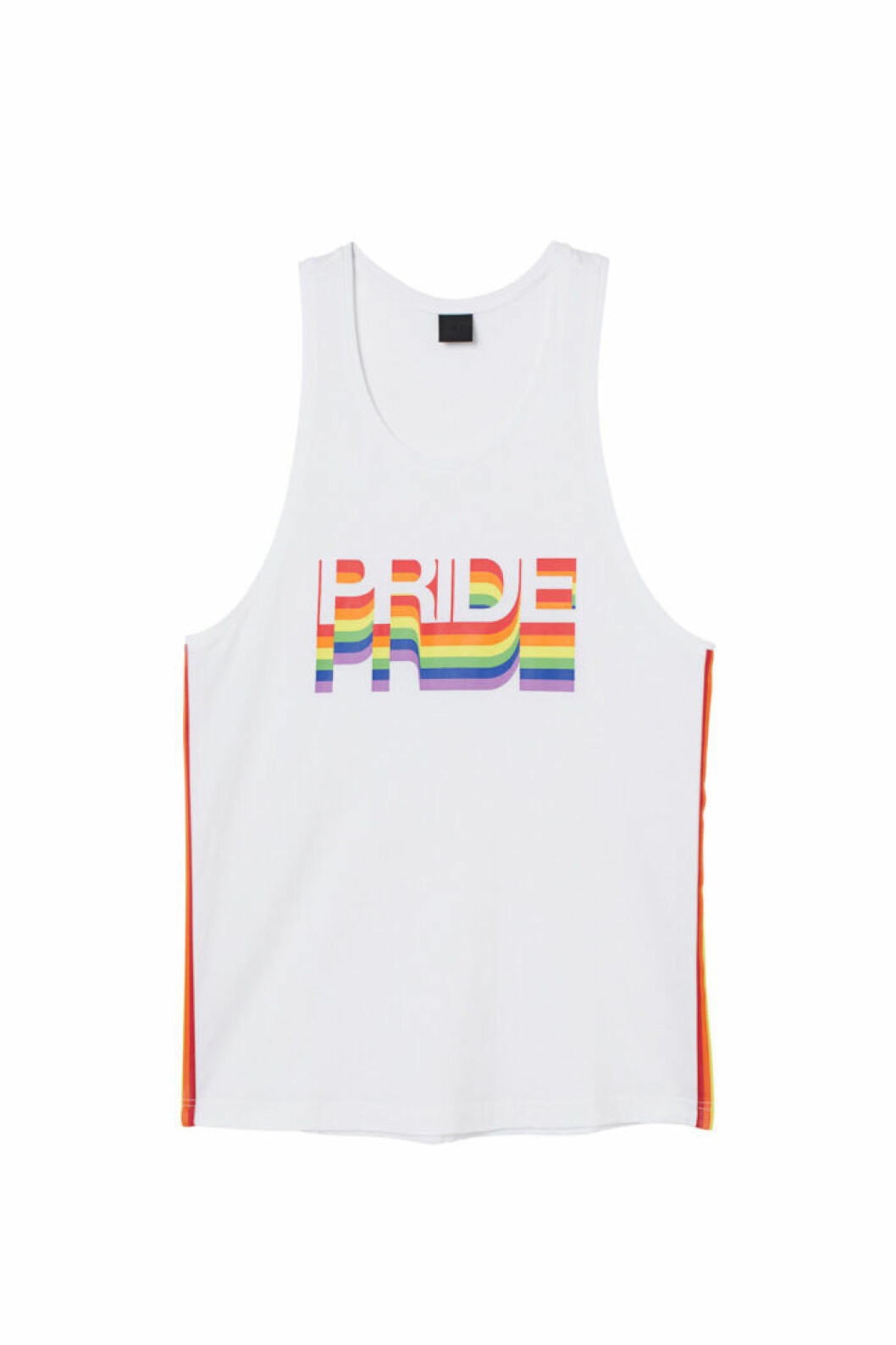 H&M släpper Pridekollektion för 2019 – vitt linne med tryck