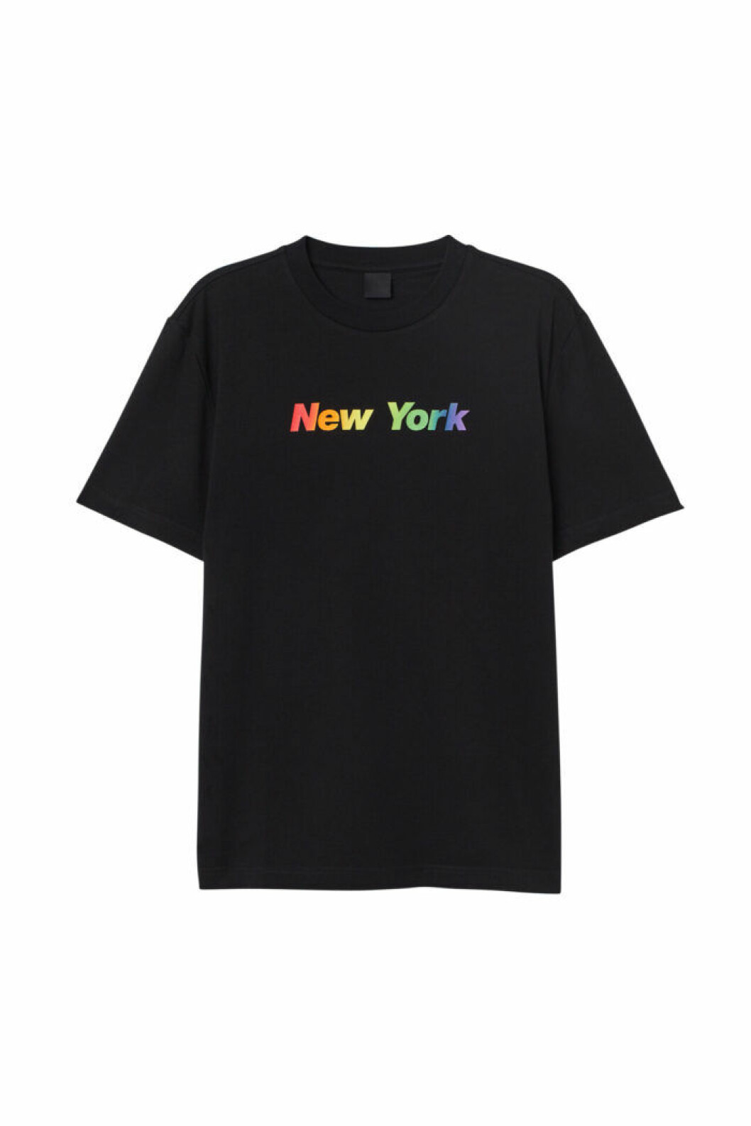 H&M släpper Pridekollektion för 2019 – svart t-shirt med texten New york