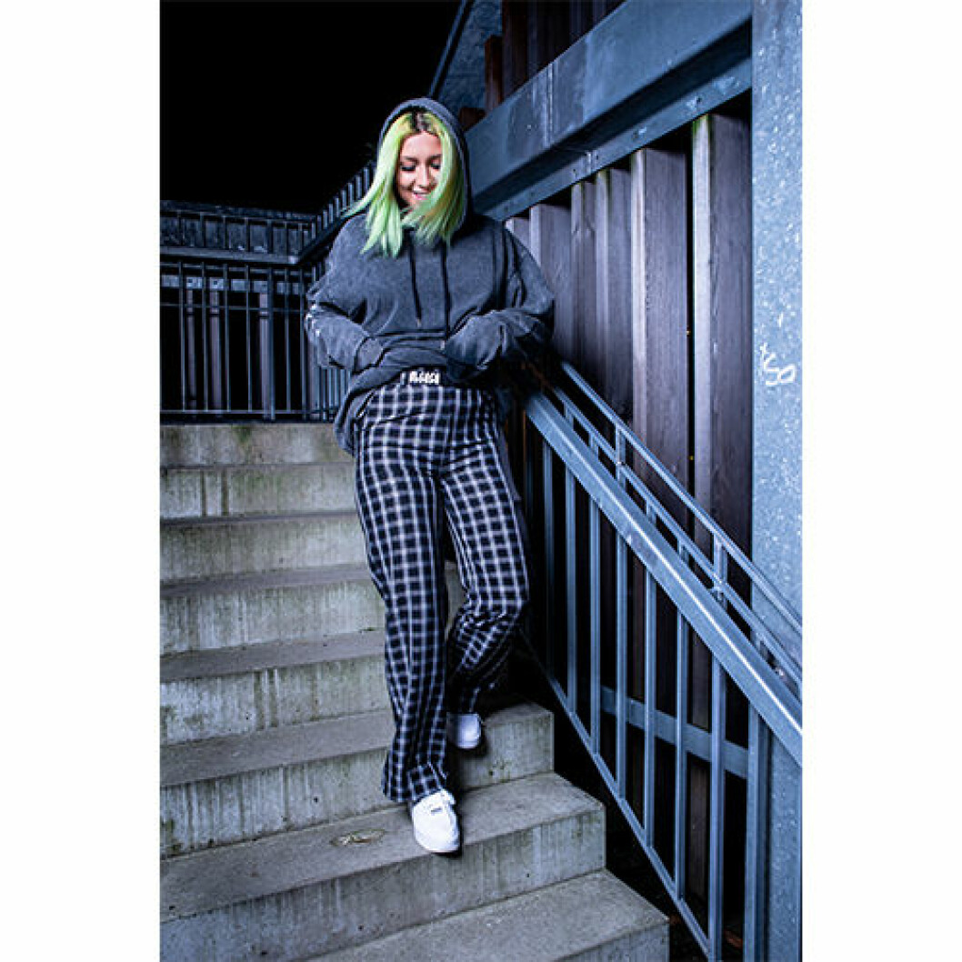 Rutiga byxor. Ribeckas kollektion med Madlady - byxor