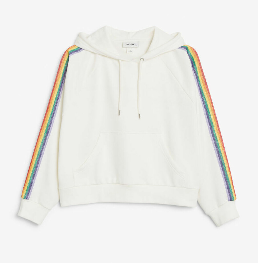 Vit hoodie till våren 2019