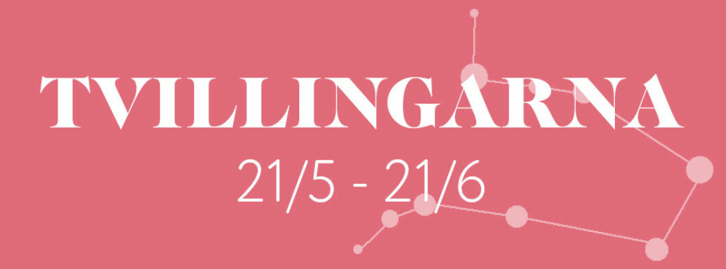 Horoskop vecka 24 2021 för tvillingarna