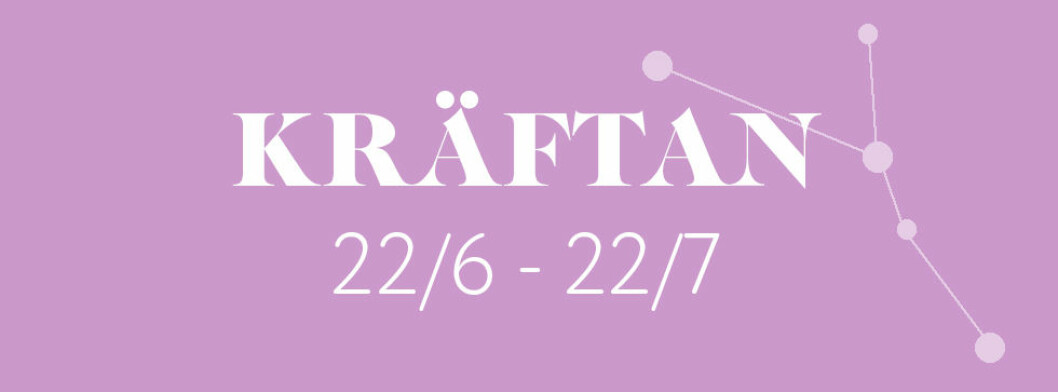 Horoskop vecka 24 2021 för kräftan