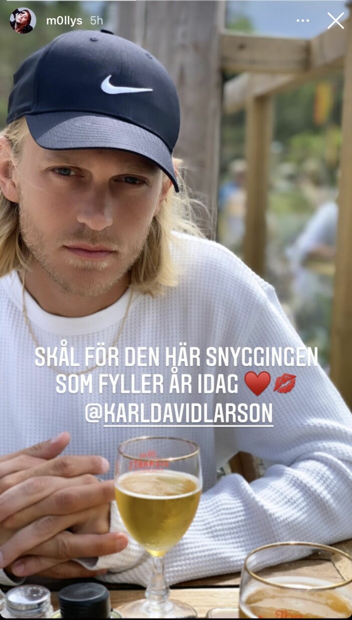 David Larson, Molly Sandéns pojkvän