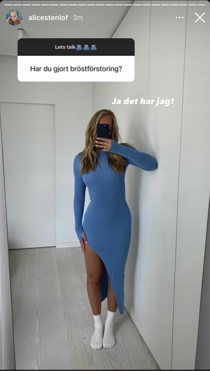 Alice Stenlöf om sin bröstförstoring