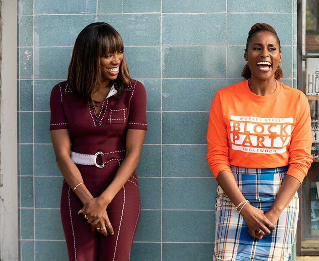 Tv-serien <em>Insecure</em> har premiär på HBO den 4 april. En bild från tv-serien Insecure, som har premiär på HBO den 4 april.
