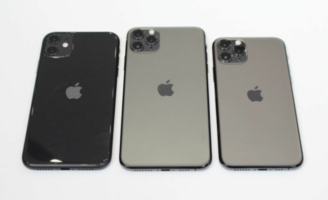 De nya Iphone-modellerna Iphone 11, Iphone 11 Pro Max och Iphone 11 Pro. En bild på de nya Iphone-modellerna Iphone 11, Iphone 11 Pro Max och Iphone 11 Pro.