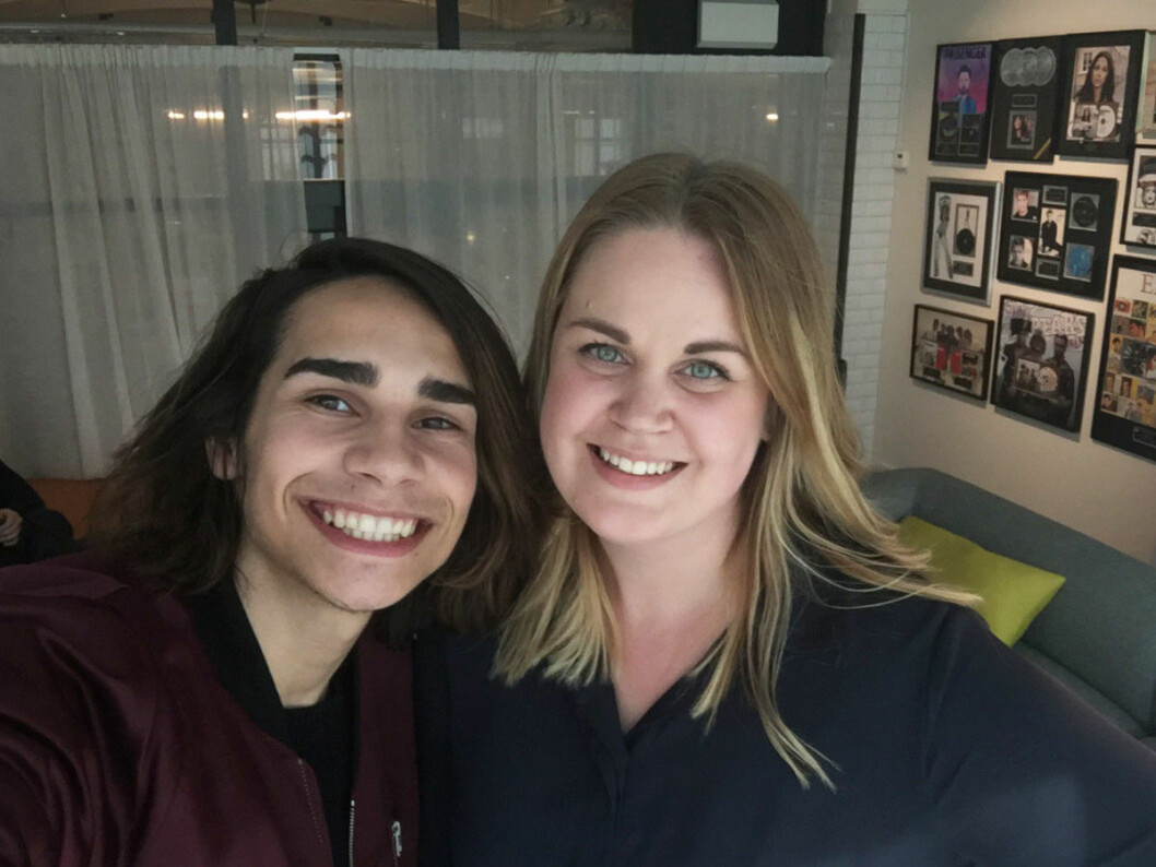 Isaiah och FRIDA-Sara.