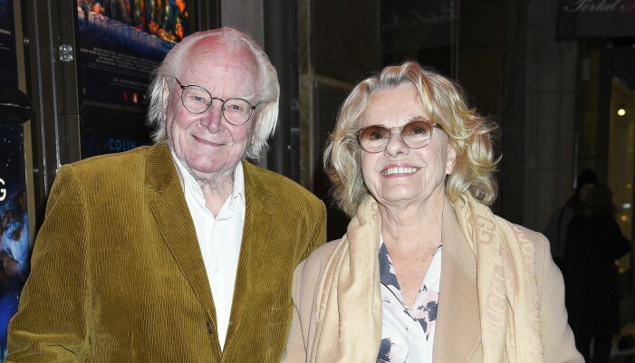Jan Malmsjö och frun Marie Göranzon. Jan Malmsjö och Marie Göranzon