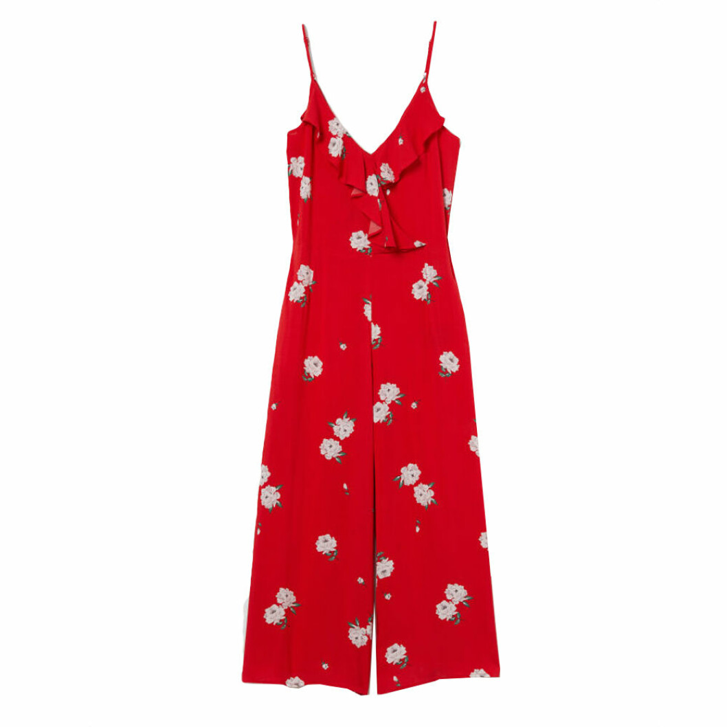 Röd jumpsuit