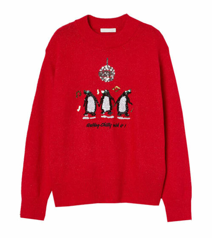 jultrlöja med paljetter
