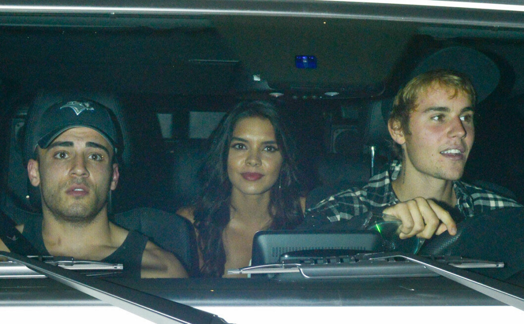 Här är Justin Bieber och Paola Paulin på väg till kyrkan.