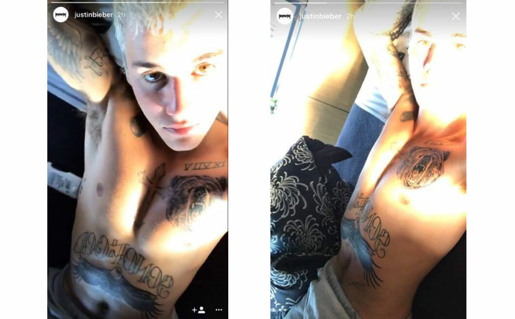 Foto: skärmdump instagram Justin-Bieber-tattoo