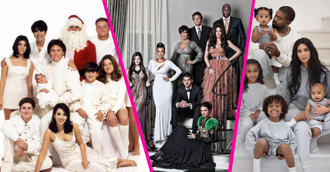 Familjen Kardashians alla julkort genom åren