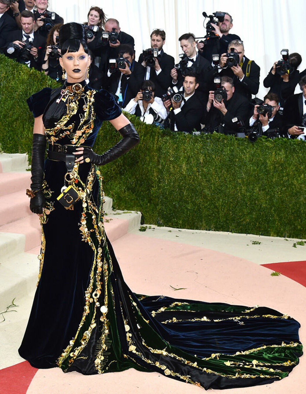 Katy Perry, 2016. En bild på sångerskan Katy Perry på Met-galan 2016.