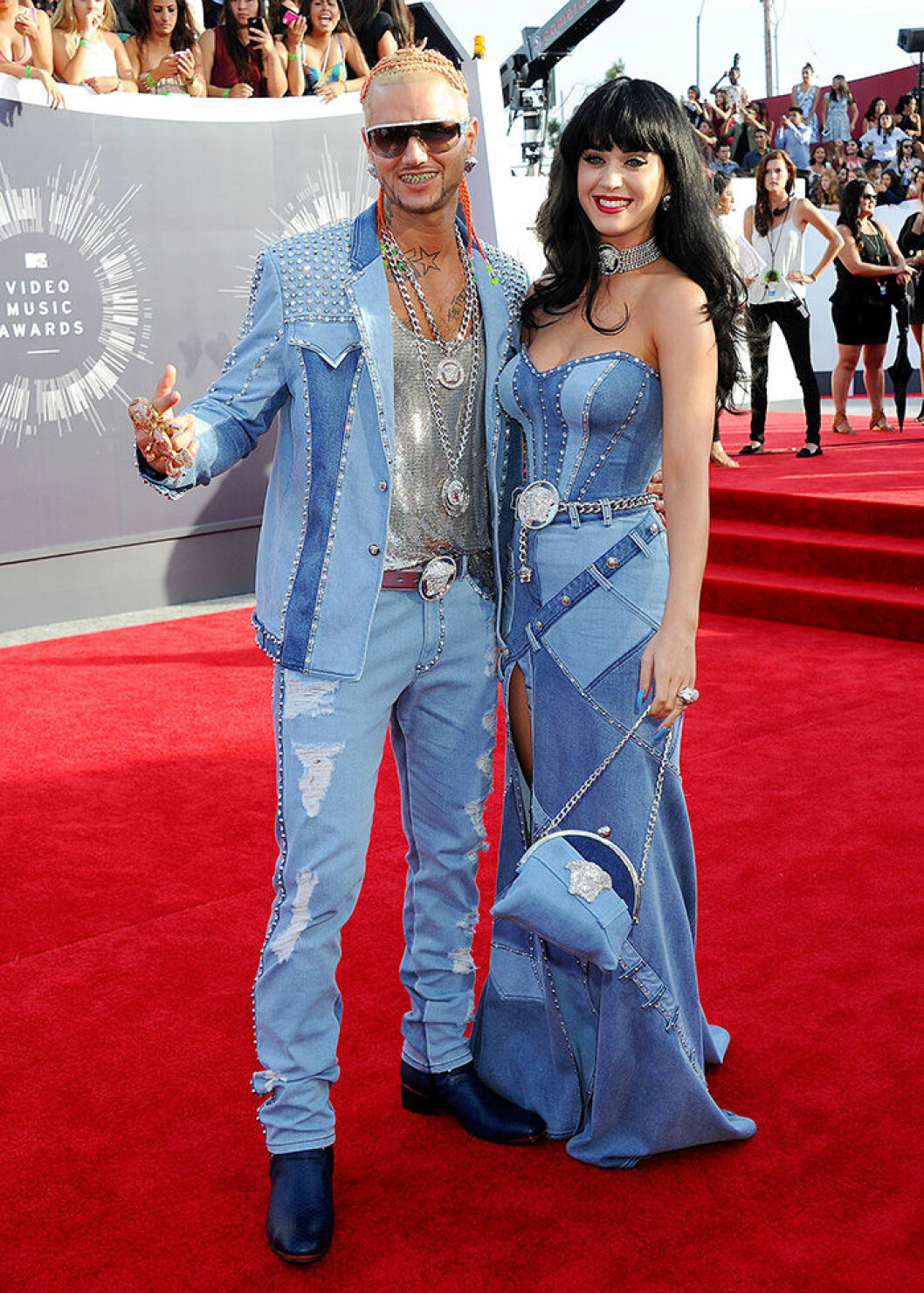 Katy Perry och Riff Raff, 2014. En bild på sångerskan Katy Perry och rapparen Riff Raff på MTV Video Music Awards 2014.