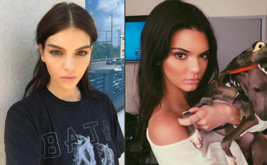 Ser du vem som är Kendall och vem som är Kate? Foto: Instagram/foxy1kate / Instagram/kendalljenner kendall-jenner-look-a-like