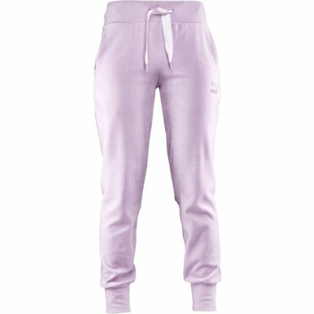 Rosa sammet sweatpants