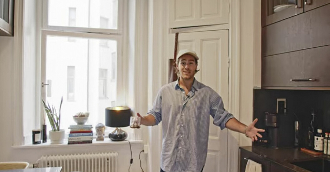 Köket är hjärtat av lägenheten, förklarar Benjamin. Benjamin Ingrossos kök
