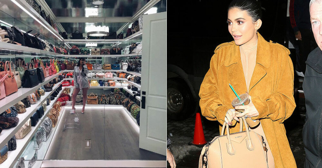 Kylie Jenner visar upp sin väsksamling – så mycket är den värd