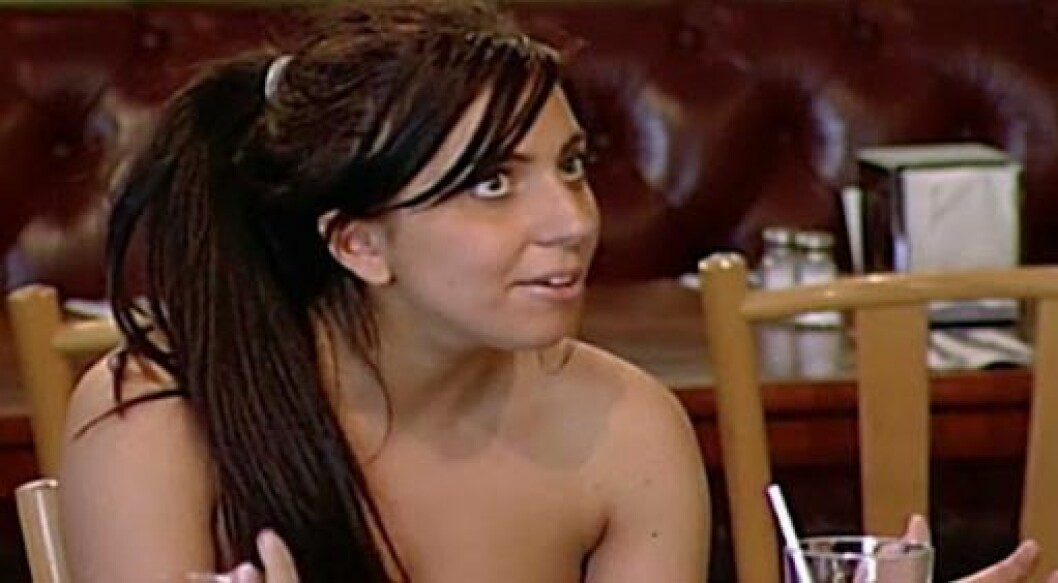 Det var inte en glad Lady Gaga som 2005 smygfilmades under ett restaurangbesök i programmet Boiling Point. Lady Gaga äter mat