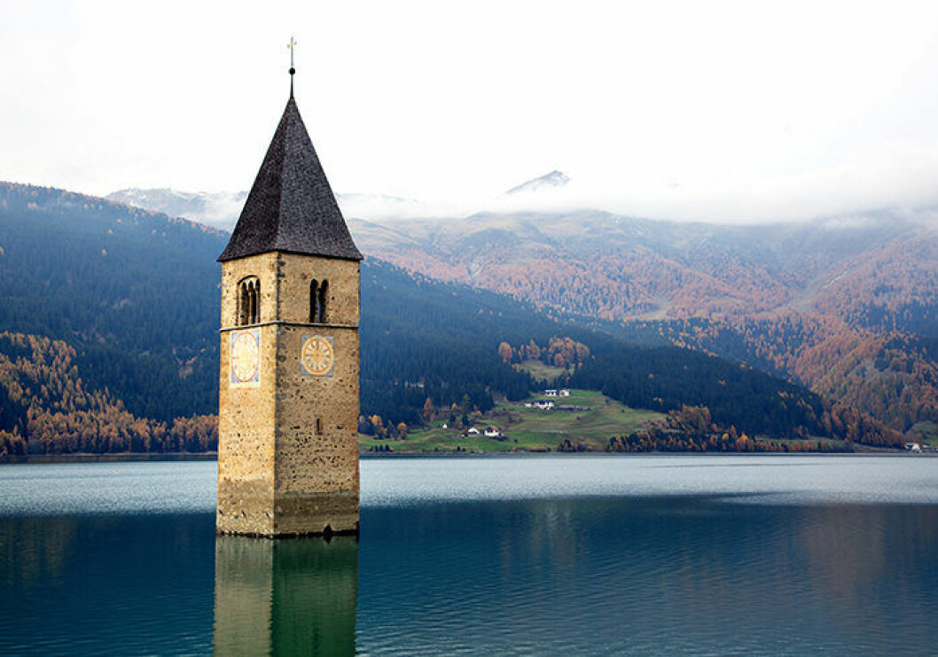 Foto: Shutterstock Lago di Resia i Italien