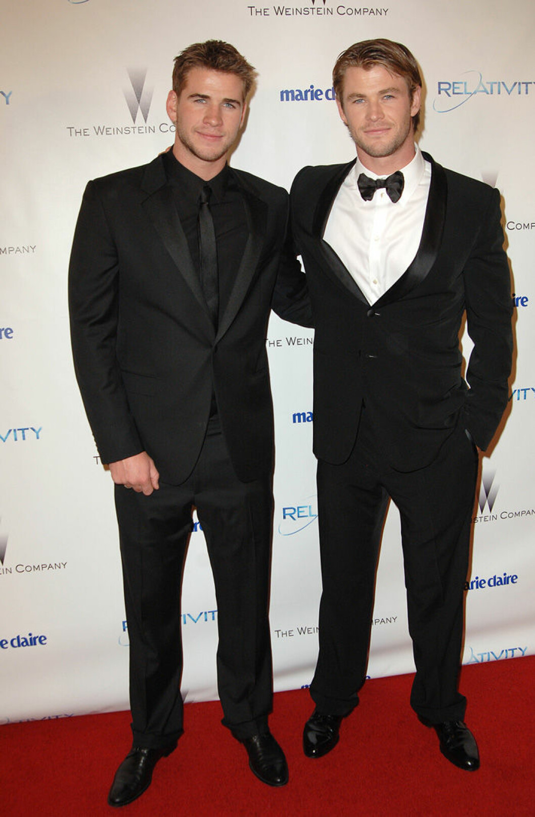 Liam och Chris Hemsworth på Golden Globe Awards, 2011. En bild på Liam och Chris Hemsworth på Golden Globe Awards, 2011.