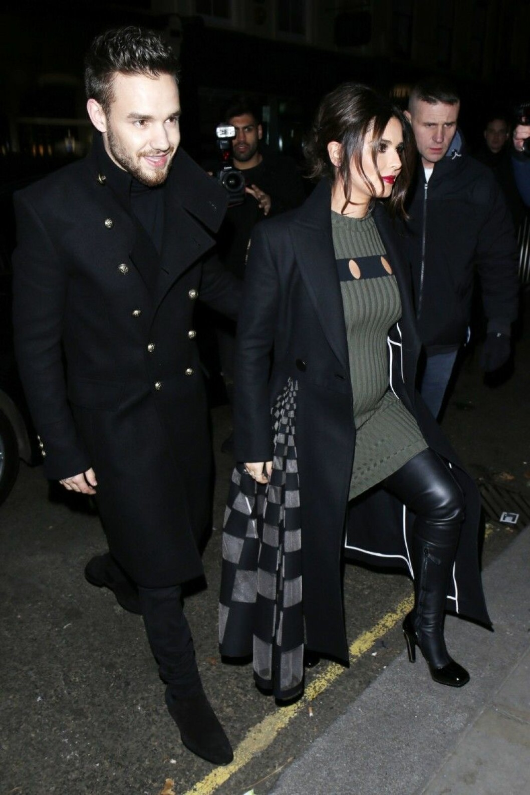 Liam Payne and Cheryl i London under tisdagen den 29 november. Liam Payne and Cheryl