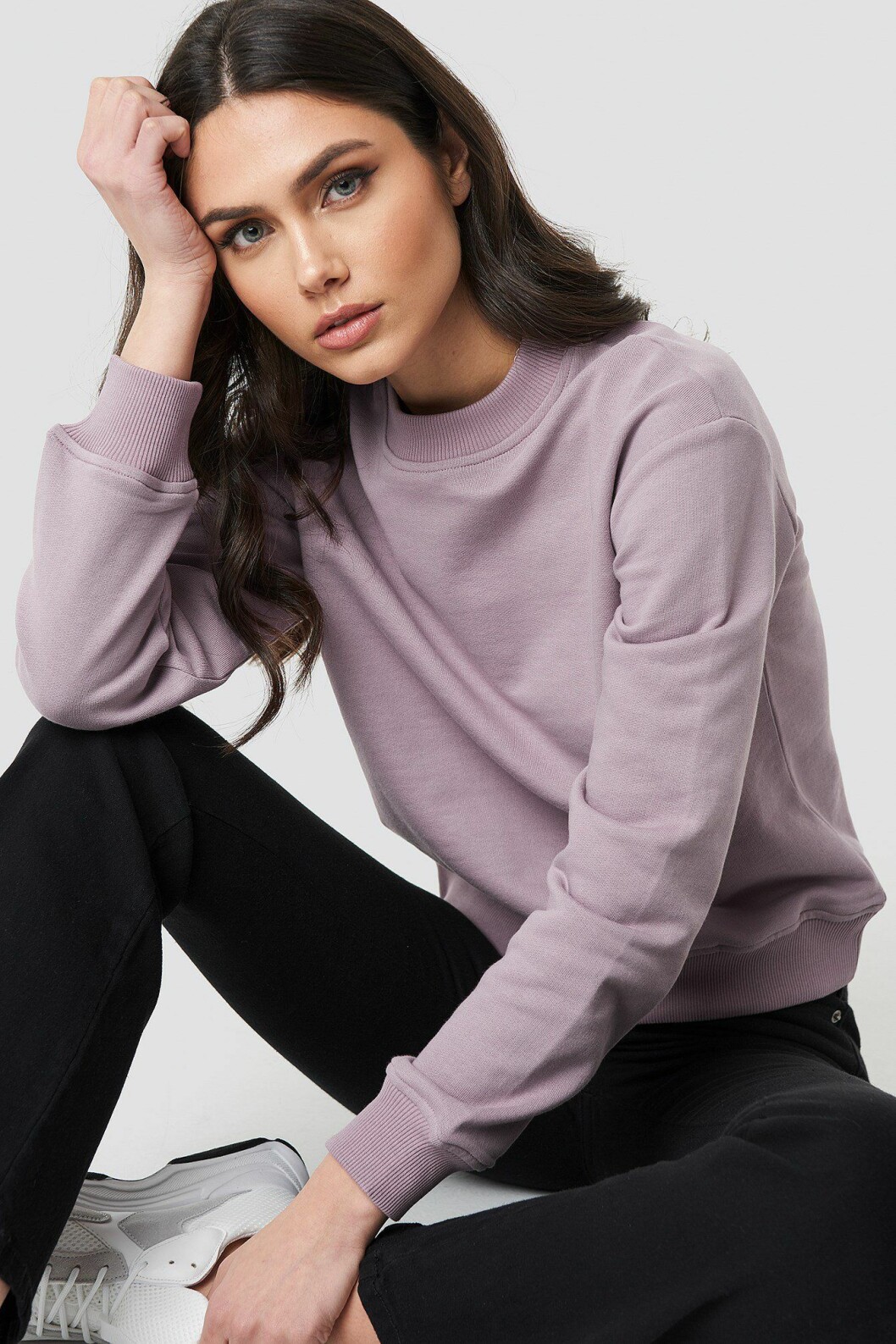 Lila sweatshirt från Na-kd