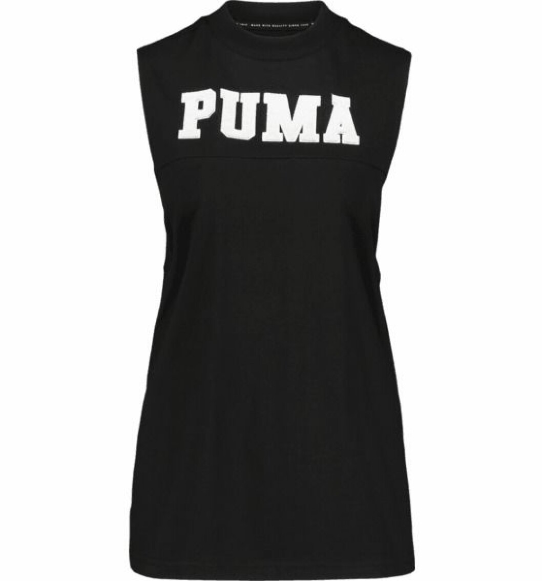 Svart linne med puma-tryck