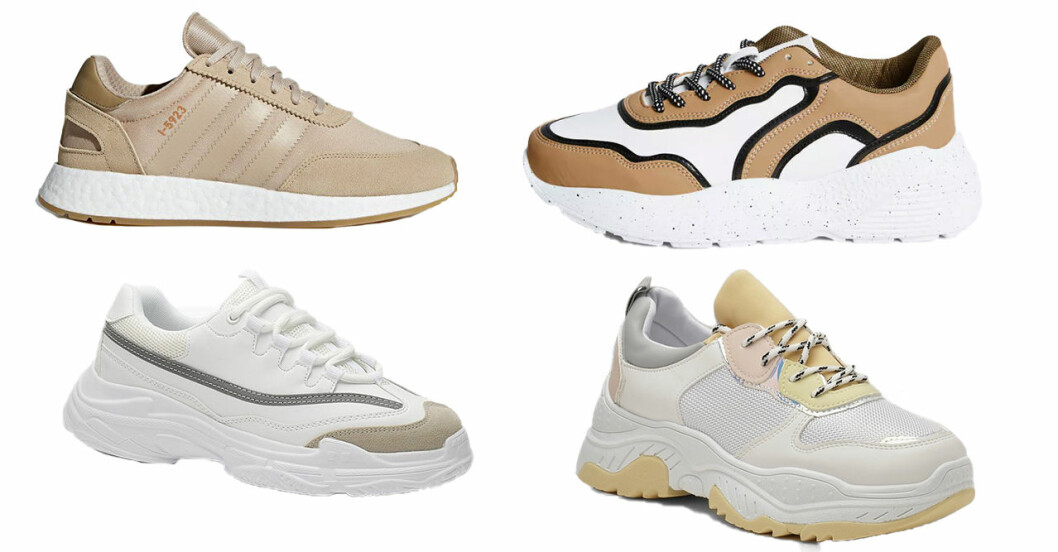 Ljusa chunky sneakers inför sommaren