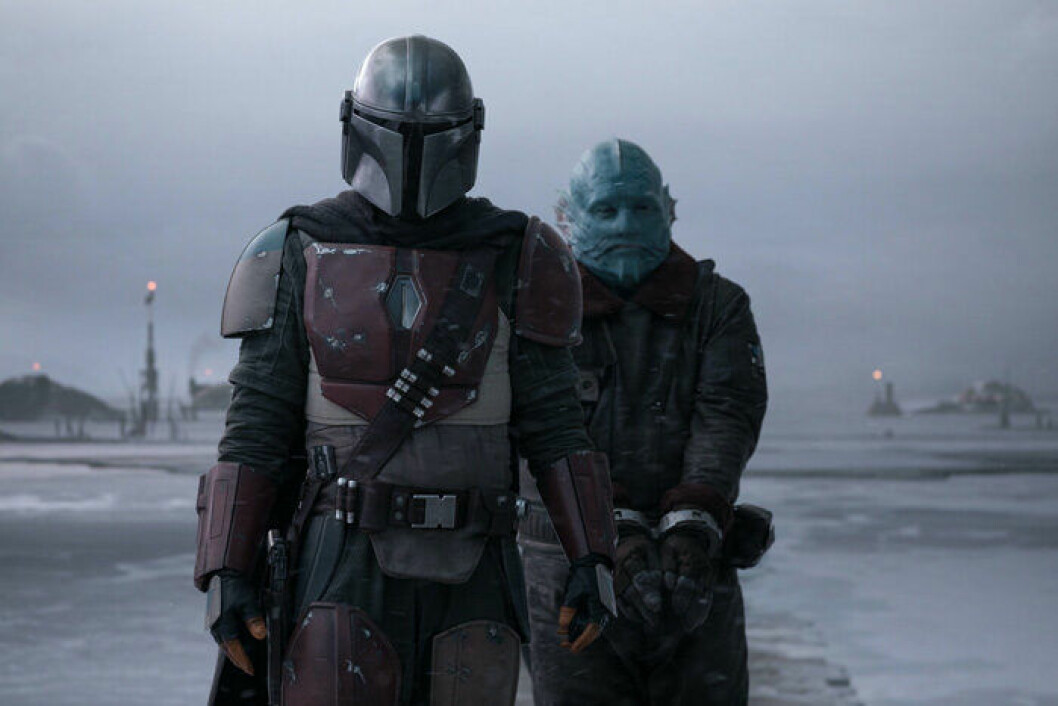 Säsong 2 av <em>The Mandalorian</em> har premiär på Disney+ i oktober 2020. En bild från tv-serien The Mandalorian på Disney+.