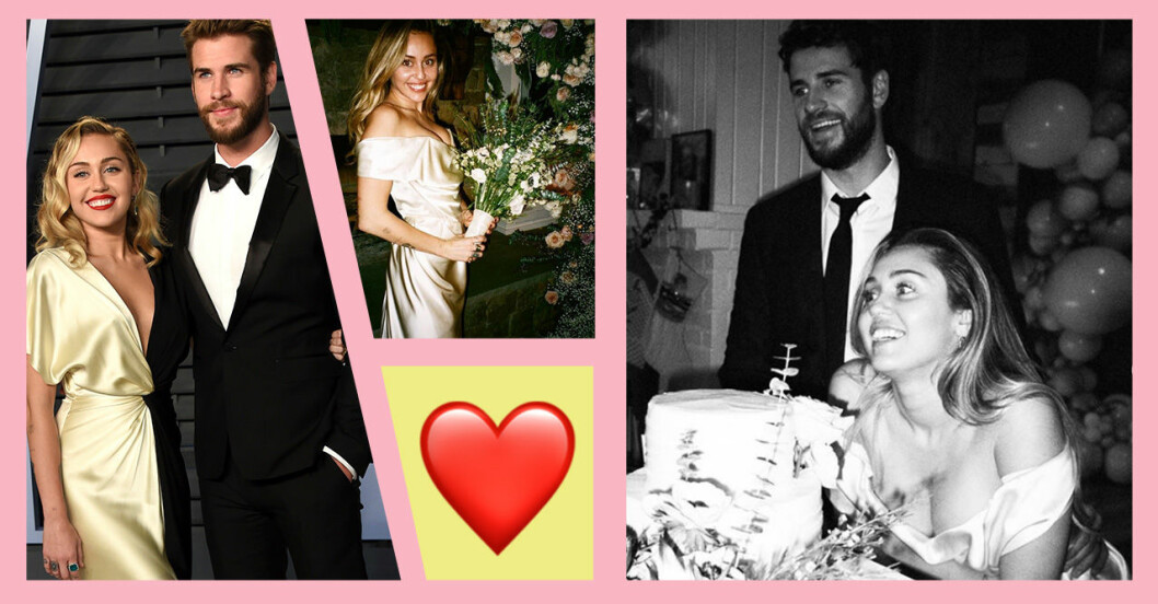 Miley Cyrus och Liam Hemsworth bröllopsbilder